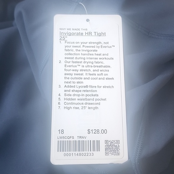 Lululemon invigorated hr tight 25” - Picture 5 of 5